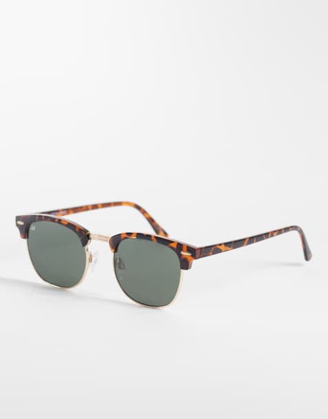 Jack & Jones – Runde Sonnenbrille in Braun - view 1