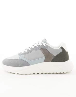 Jack & Jones Runner Sneakers In Gray