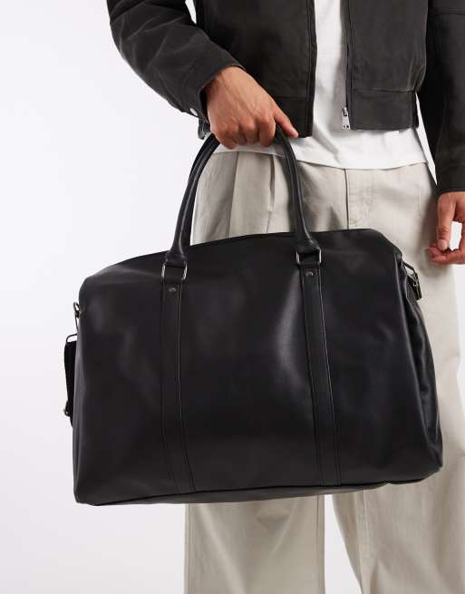 Jack & Jones - Sac de voyage imitation cuir - Noir , 4 de 4