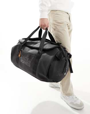 Jack & Jones duffle bag in black  - ASOS Price Checker