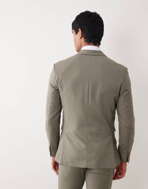 Jack & Jones – Salviagrön kavaj med smal passform, 5 av 5
