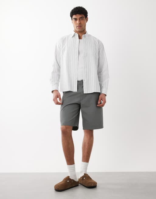 Jack & Jones - Salviegrønne løstsiddende chinoshorts, 2 af 5