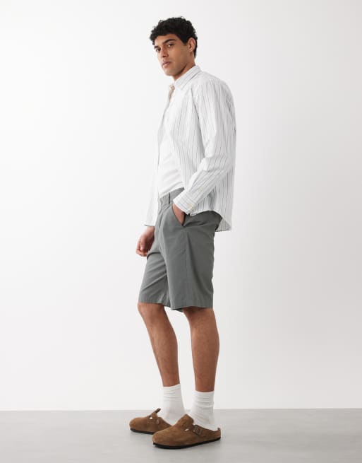 Jack & Jones - Salviegrønne løstsiddende chinoshorts, 3 af 5