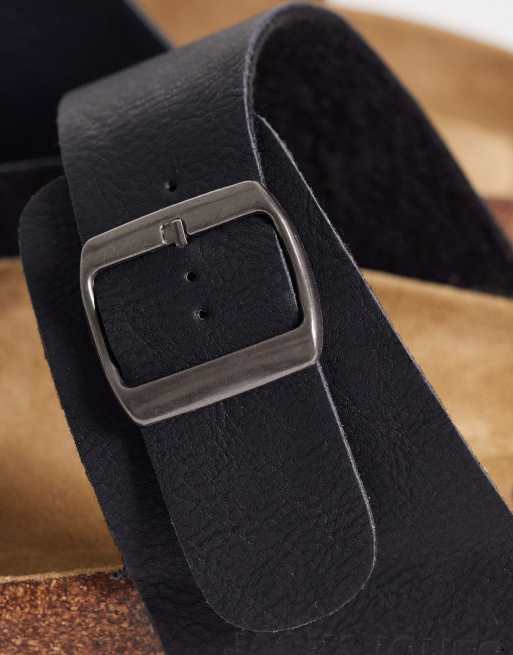 Jack & Jones - Sandalen van zacht imitatiesuède in zwart, 3 van 4