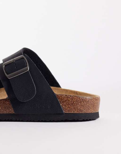 Jack & Jones - Sandalen van zacht imitatiesuède in zwart, 4 van 4