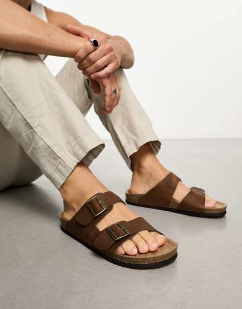 Jack & Jones - Sandales en cuir - Marron - view 1