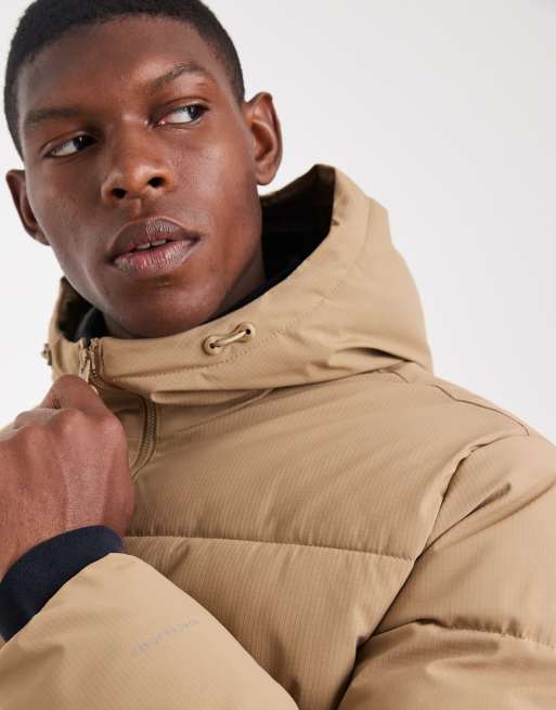 Jack & Jones – Sandfärgad pufferjacka med huva, 5 av 5