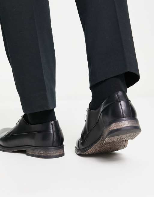 Jack & Jones - Scarpe derby in pelle nere , 2 di 4