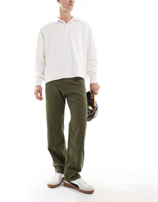 Jack & Jones - Schildersbroek met losse pasvorm in kaki 