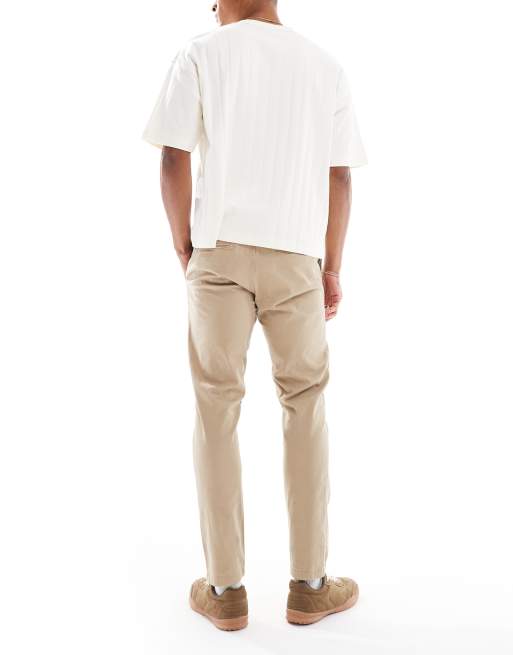 Jack & Jones – Schmal geschnittene Chinohose in Beige, 2 von 5