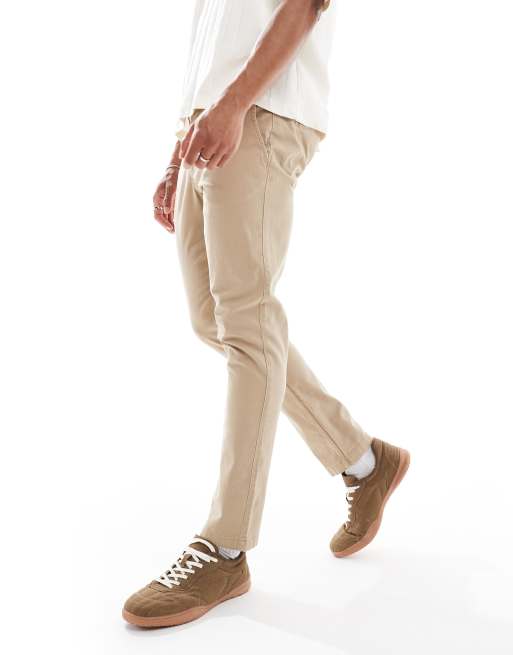 Jack & Jones – Schmal geschnittene Chinohose in Beige, 4 von 5