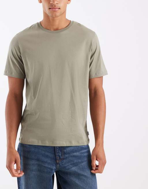 Jack & Jones – Schmal geschnittene T-Shirts in neutralen Farbtönen, 5er-Pack, 2 von 5
