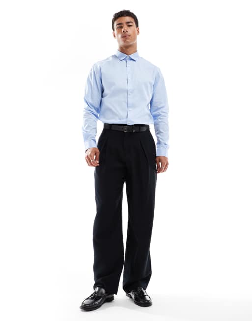 Jack & Jones – Schmal geschnittenes Hemd in Hellblau, 2 von 4