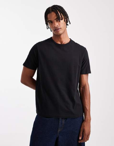 Jack & Jones – Schmal geschnittenes T-Shirt in Schwarz - view 1