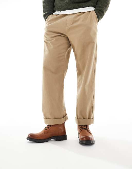 Jack & Jones – Schnürstiefel aus Leder in Hellbraun, 4 von 4