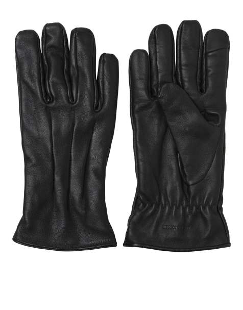 Jack & Jones – Schwarze Leder-Handschuhe - view 1