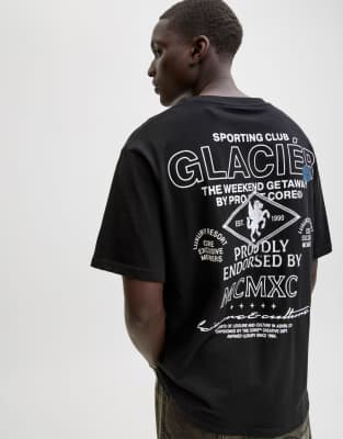 Schwarzes T-Shirt Schwarz XL