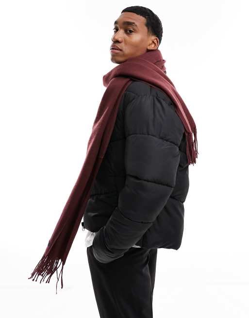 Jack & Jones - Sciarpa in maglia bordeaux