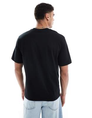 Jack & Jones script logo t-shirt in black