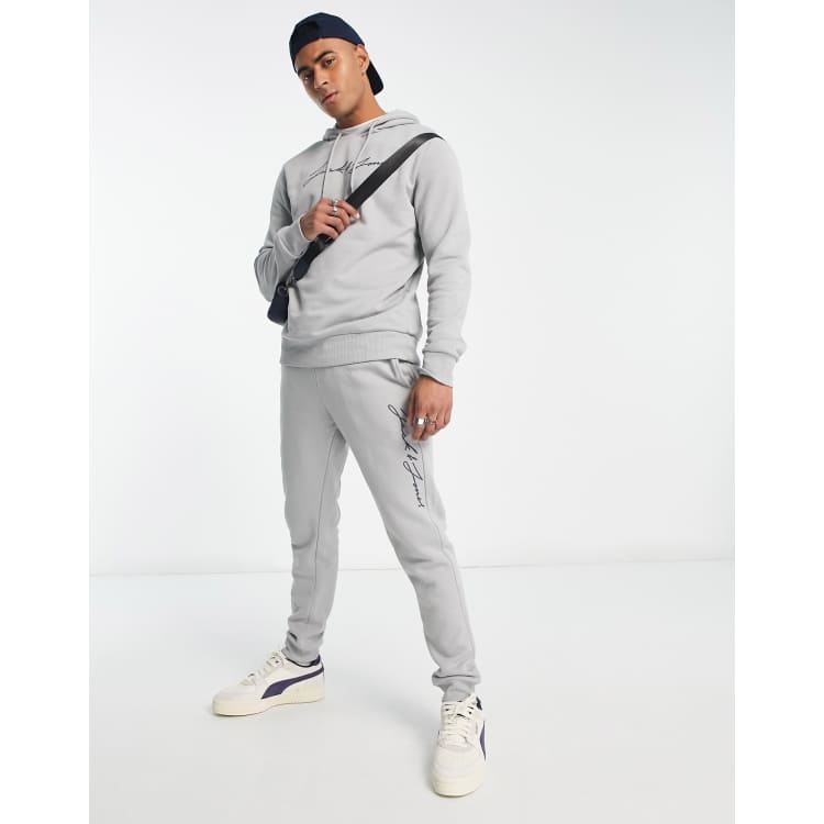 Asos mens grey tracksuit online