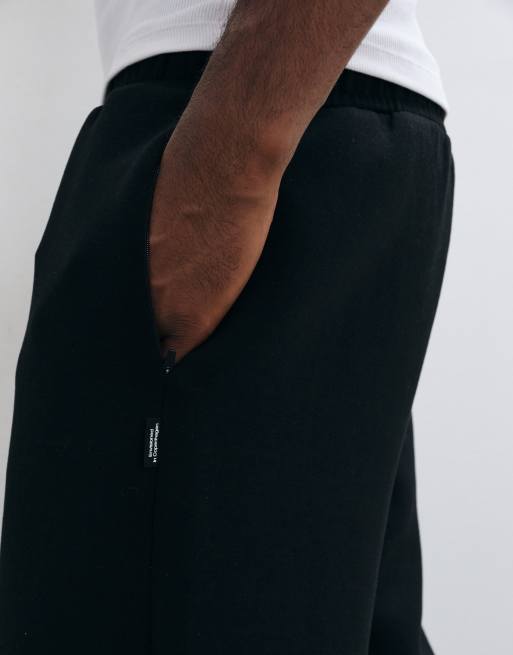 Jack & Jones scuba-style straight sweatpants in black, 5 of 5