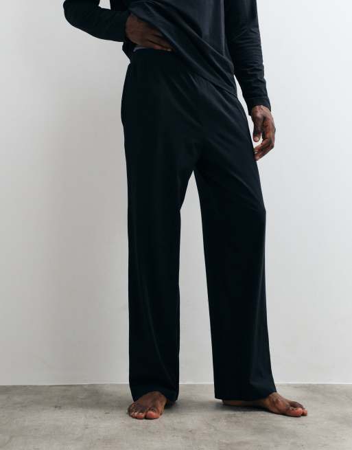 Jack & Jones - Set pigiama nero con top e pantaloni, 3 di 5