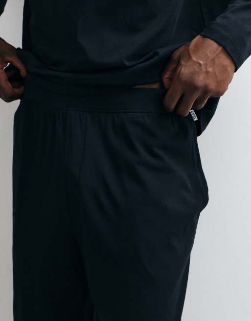 Jack & Jones - Set pigiama nero con top e pantaloni, 4 di 5