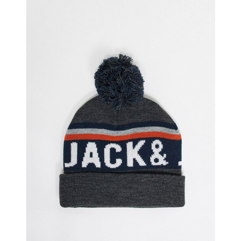 Idee Regalo Regali di compleanno Jack & Jones - Set regalo berretto e sciarpa grigi con logo