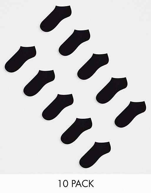 Jack & Jones - Set van 10 paar sokken in zwart