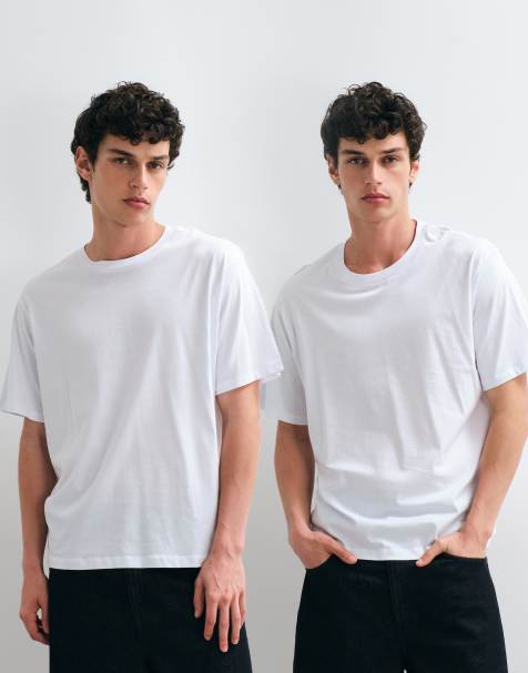Jack & Jones - Set van 2 losse T-shirts in wit - view 1