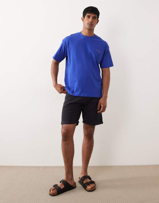 Jack & Jones - Set van 2 shorts met omslag in beige en zwart, 2 van 5
