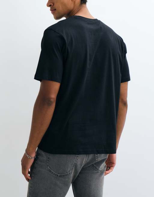 Jack & Jones set van 3 basic T-shirts in zwart, 5 van 5