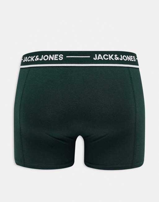 Jack & Jones - Set van 3 boxershorts in rood, groen en marineblauw, 3 van 3