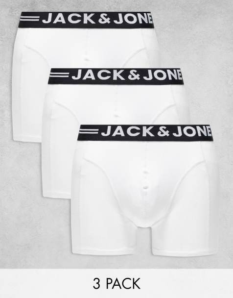 Jack & Jones - Set van 3 boxershorts in wit - view 1