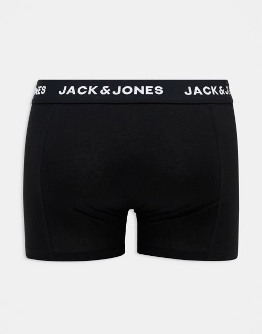 Jack & Jones - Set van 3 boxershorts in zwart met logo op de tailleband, 3 van 4