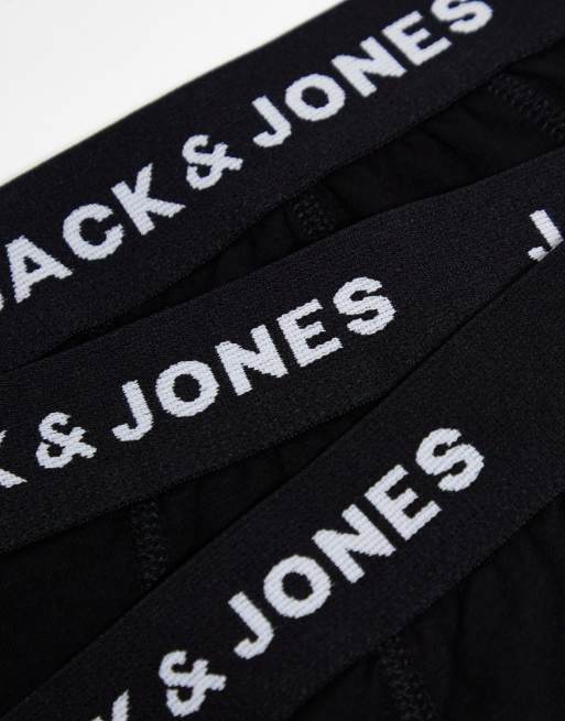 Jack & Jones - Set van 3 boxershorts in zwart met logo op de tailleband, 4 van 4