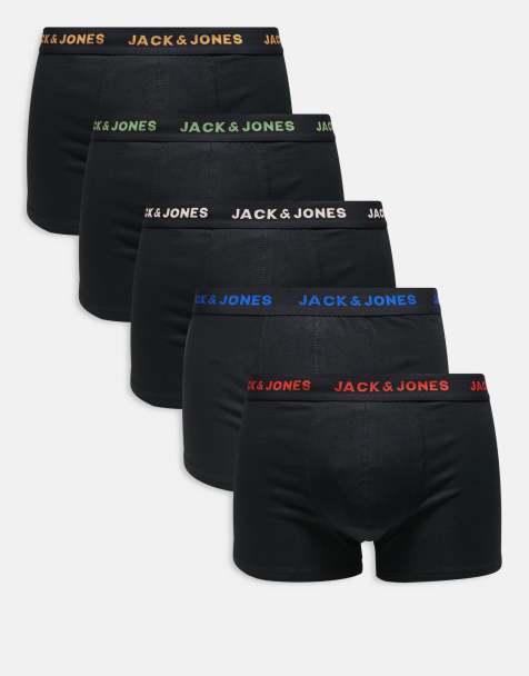 Jack & Jones - Set van 5 boxershorts in zwart - view 1