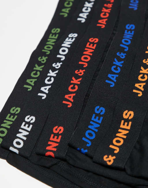 Jack & Jones - Set van 5 boxershorts in zwart, 3 van 3