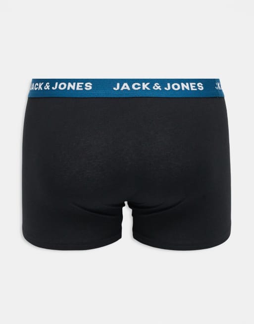 Jack & Jones - Set van 5 boxershorts met gekleurde taillebanden, 3 van 3