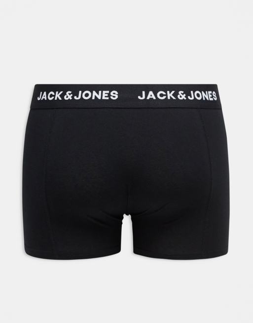 Jack & Jones - Set van 5 boxershorts met logo op de tailleband in zwart en wit, 4 van 4