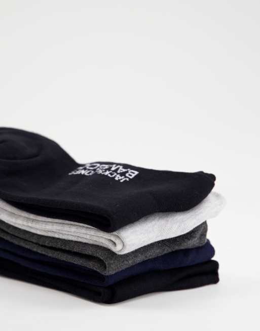 Jack & Jones - Set van 5 paar bamboevezel sokken in verschillende kleurenl, 3 van 4