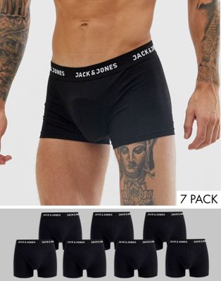 Jack & Jones - Set van 7 boxershorts in zwart