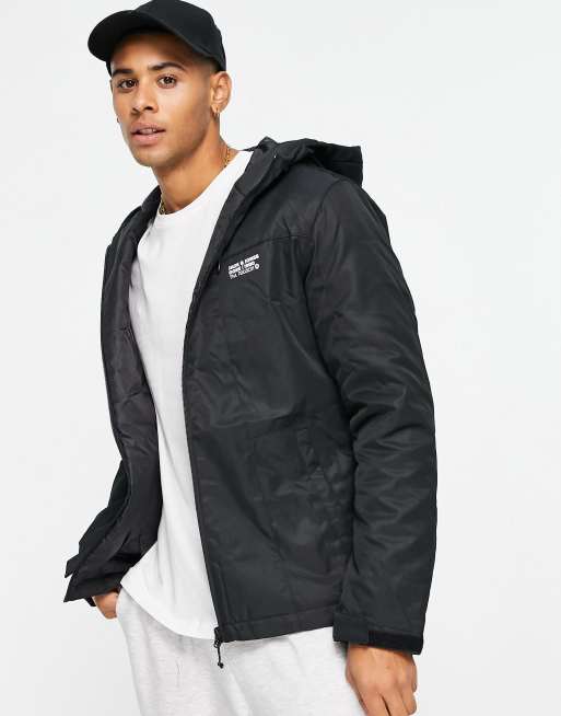 Jack & Jones shell jacket in black | ASOS