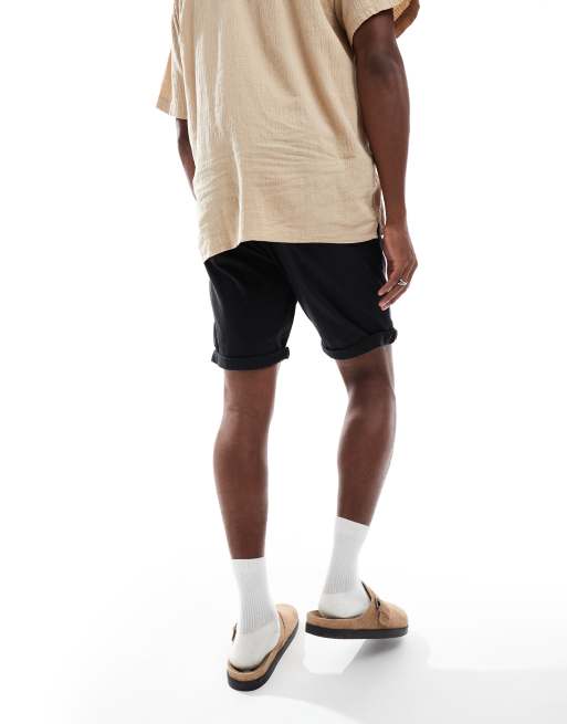 Jack & Jones - Short chino à ourlet retroussé - Noir , 2 de 5