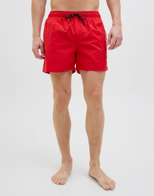 Jack & Jones - Short de bain - Rouge véritable