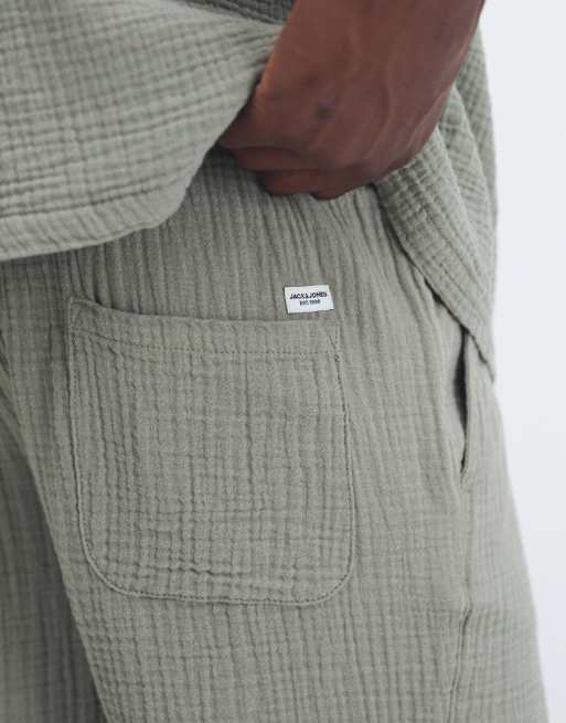Jack & Jones - Short d'ensemble texturé - Vert sauge, 4 de 9