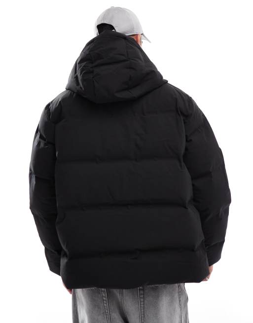 Jack & Jones short down puffer jacket in black | ASOS