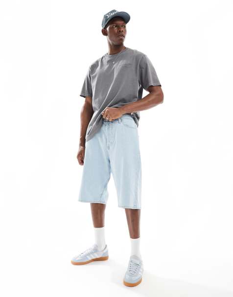 Jack & Jones - Short en jean coupe baggy - Bleu clair - view 1