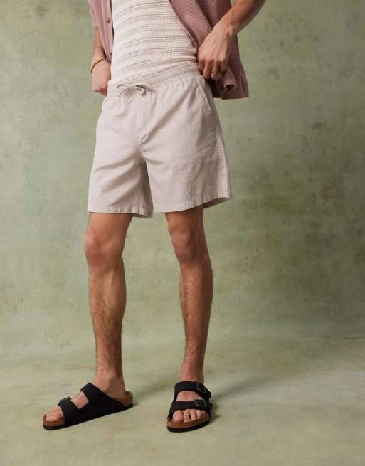 Jack & Jones - Short en lin mélangé à cordon de serrage - Beige, 2 de 5