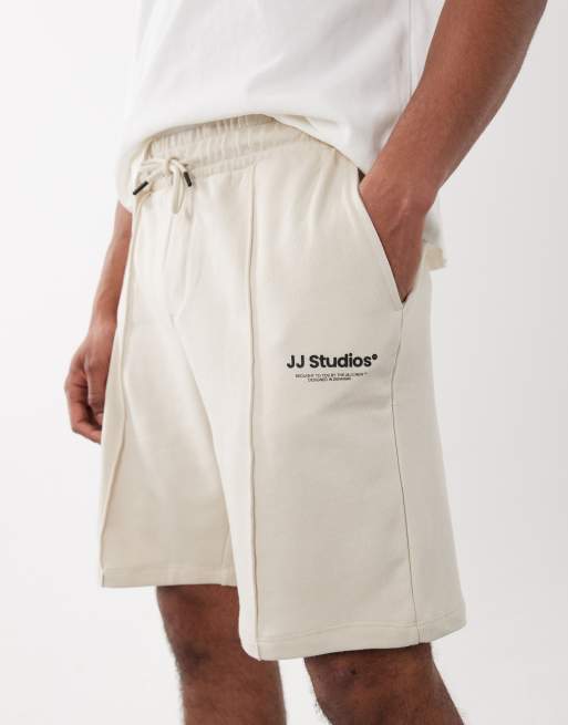 Jack & Jones - Short molletonné à logo - Beige, 4 de 5